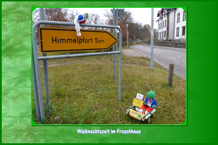 Mondi ruft besorgt:"Halte dich richtig fest!" Kurti beruhigt Mondi:"Keine Angst, ich falle nicht runter.Wir sind auf dem richtigen Weg , bis Himmelpfort sind es noch 5 Kilometer. Ich komme jetzt wieder runter." Mondi ist erleichtert:"Dann können wir ja weiterfahren."