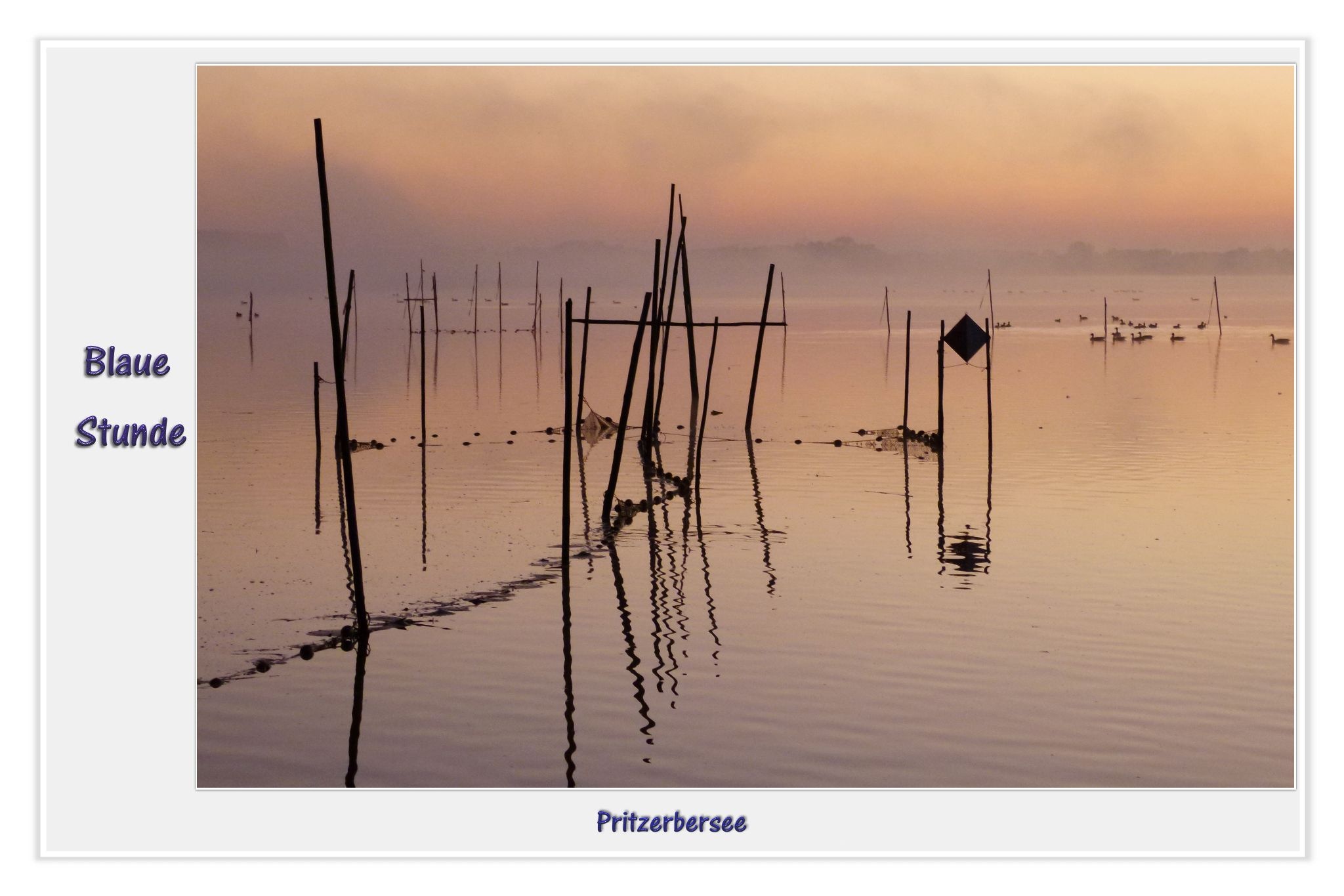 Blaue Stunde Pritzerbersee